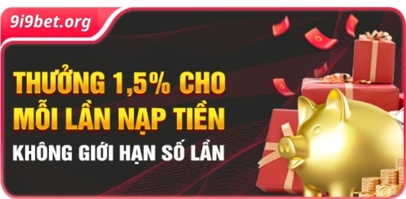 Khuyến Mãi i9bet Thưởng Mỗi Lần Nạp Tiền